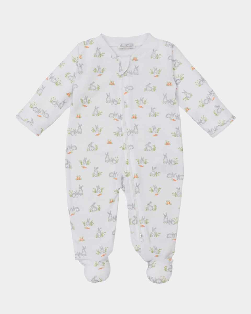 Boy's Baby Bunny Patch Footie, Size Newborn-9M